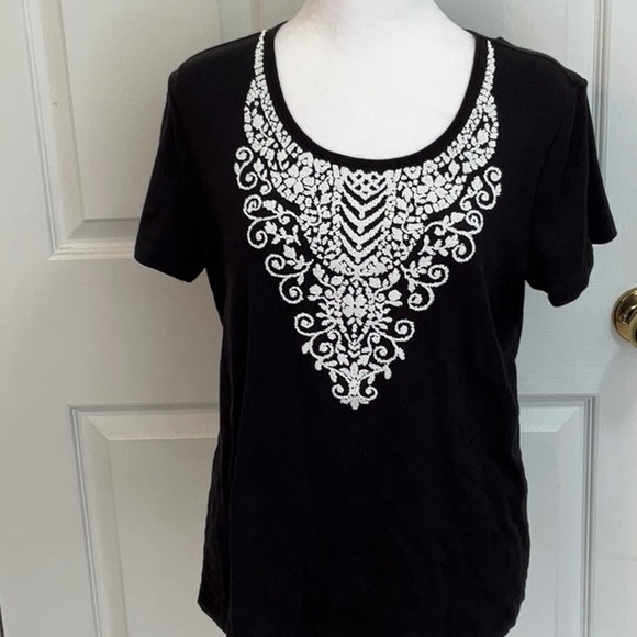 LAURA SCOTT PULLOVER TOP NWOT SIZE LARGE - Picture 1 of 5